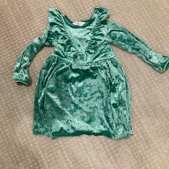 holiday party dress up themes Eliza Dress in Grafton Green Velvet 7Y